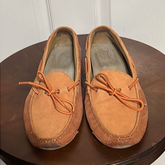 🔥🔥 COLE HAAN Peach Slip On Loafers in Fair/Good Condition - Men Sz 12 - Picture 6 of 8